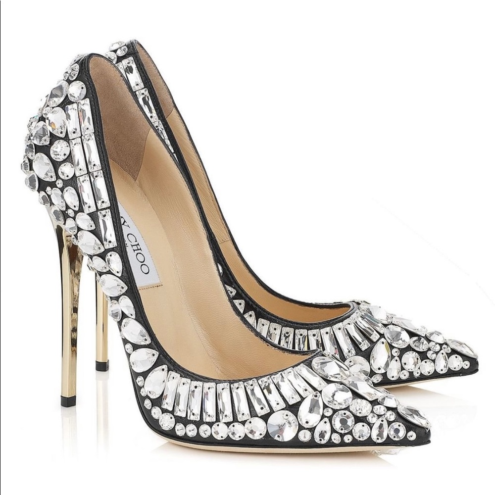 Jimmy Choo crystal stilettos
